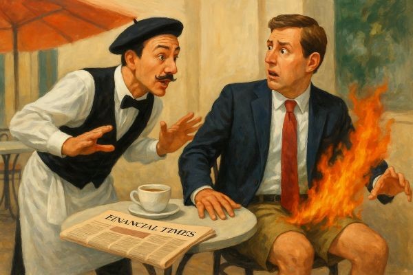 Excuse me Sir, I think your shorts are on fire!